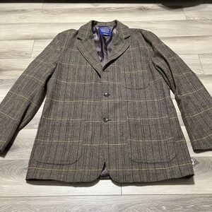 Pendleton Jacket Blazer Mens 100% Virgin Wool (Merino) Size Large 42-44R
